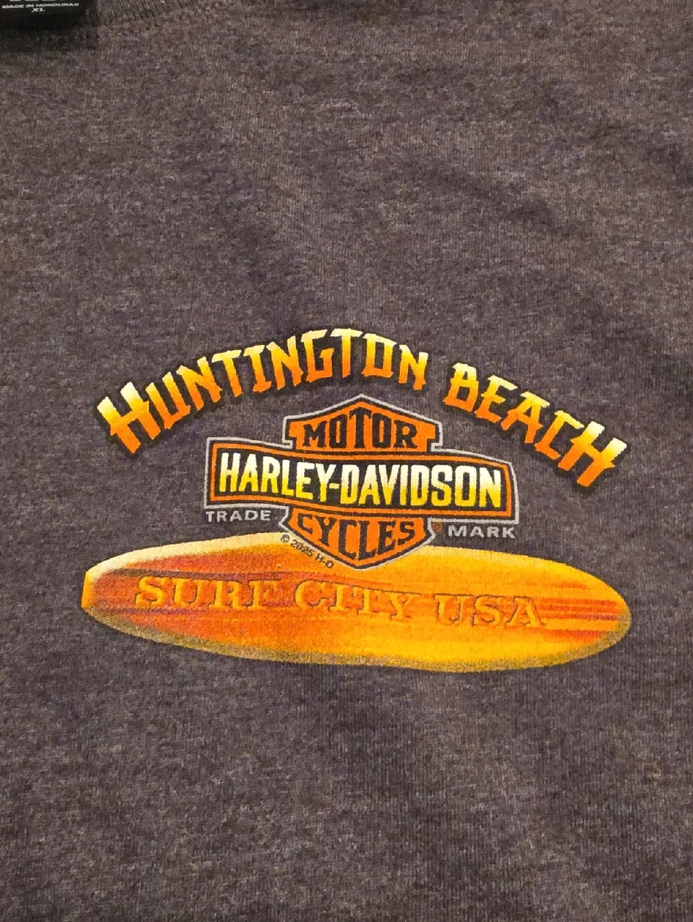 Harley Davidson Huntington Beach Surf City USA Mens XL EUC
